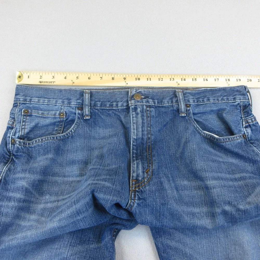 Levis 569 Jeans Mens 38x30 Blue Denim Loose Straight Medium Wash 100% Cotton
